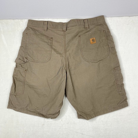 Carhartt B147 - Loose Fit Canvas Utility Work Shorts Tan Khaki Men's Size 40x10 - Picture 4 of 4